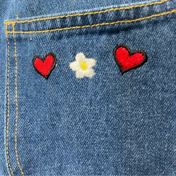 Vintage Looney Tunes High Rise Flared Girl Jeans Size 10 Tweedy Bird - Picture 9 of 16